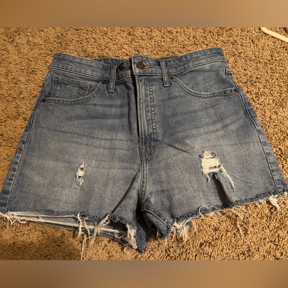 Lucky Brand “Lucky Pins” Distressed Denim Shorts – Size 10/30